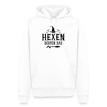 Hexen Dürfen Das - Männer Premium Bio Hoodie - Weiß - Vorne - Nico (187cm)