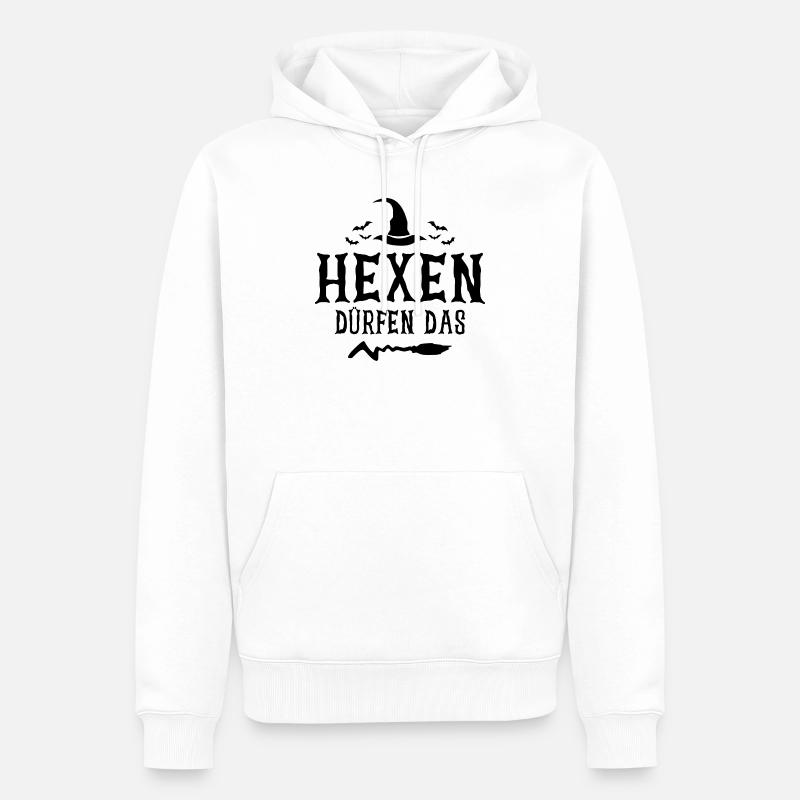 Hexen Dürfen Das - Männer Premium Bio Hoodie - Weiß