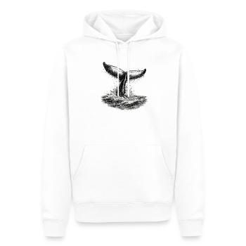 Wahlschwanzflosse - Männer Premium Bio Hoodie - Weiß - Vorne - Nico (187cm)