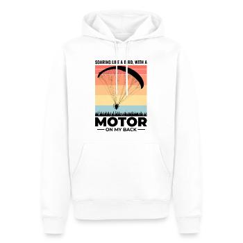 Motorschirmpilot Motorschirm Motorschirm - Männer Premium Bio Hoodie - Weiß - Vorne - Nico (187cm)