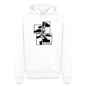 bonsaï nebari japon yamadori bonsaï jardin - Sweat à capuche Premium bio Homme - blanc - Devant - Nico (187cm)