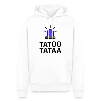 Tatüü Tataa Blaulicht - Männer Premium Bio Hoodie - Weiß - Vorne - Nico (187cm)