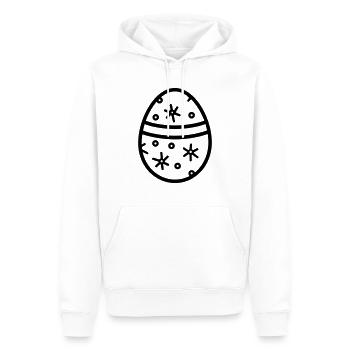 Osterei - Männer Premium Bio Hoodie - Weiß - Vorne - Nico (187cm)