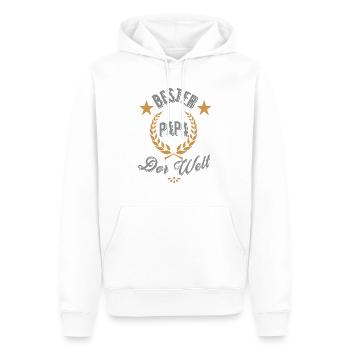 Meilleur papa - Sweat à capuche Premium bio Homme - blanc - Devant - Nico (187cm)
