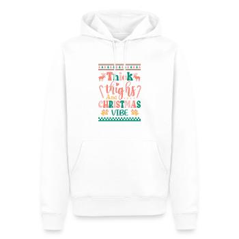 Weihnachten Santa Claus Merry Christmas - Men’s Premium Organic Hoodie - white - Front - Nico (187cm)