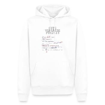 2023 Gute Vorsätze Silvester Neujahr - Männer Premium Bio Hoodie - Weiß - Vorne - Nico (187cm)