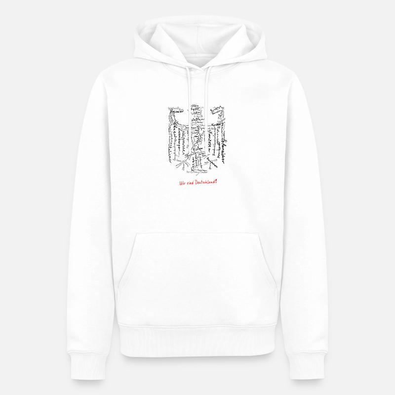 Article One Eagles - Sweat à capuche Premium bio Homme - blanc