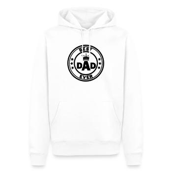 best dad ever - Men’s Premium Organic Hoodie - white - Front - Nico (187cm)
