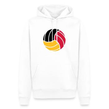 Volleyball 3c - Männer Premium Bio Hoodie - Weiß - Vorne - Nico (187cm)