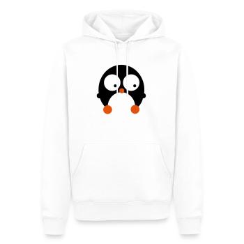 sweet penguin - penguin chick - pingouin douce - - Sweat à capuche Premium bio Homme - blanc - Devant - Nico (187cm)