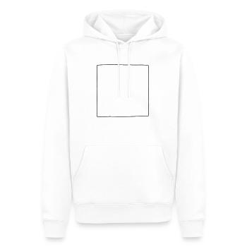 Hipster Viereck - Männer Premium Bio Hoodie - Weiß - Vorne - Nico (187cm)