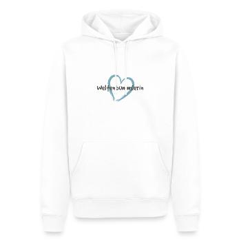 Weltenbummlerin Bolivien - Männer Premium Bio Hoodie - Weiß - Vorne - Nico (187cm)