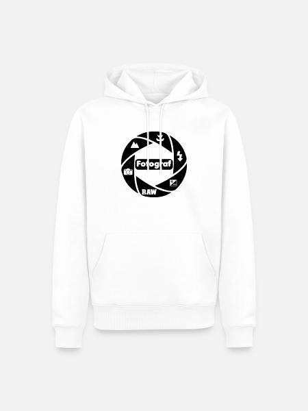 Fotograf - Männer Premium Bio Hoodie - Weiß