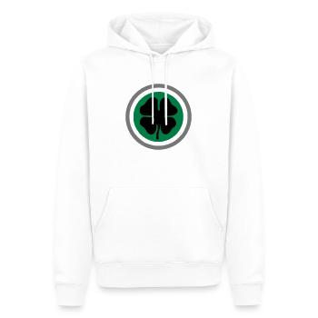Flogging Molly Shamrock - Männer Premium Bio Hoodie - Weiß - Vorne - Nico (187cm)