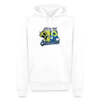 Penn Ar Bed - Sweat à capuche Premium bio Homme - blanc - Devant - Nico (187cm)