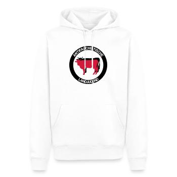 Antifaschistische Landjugend - Männer Premium Bio Hoodie - Weiß - Vorne - Nico (187cm)