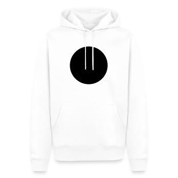 Circle - Männer Premium Bio Hoodie - Weiß - Vorne - Nico (187cm)