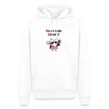 Feen-Rabe - Männer Premium Bio Hoodie - Weiß - Vorne - Nico (187cm)