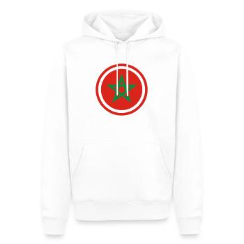 Maroc Emblème - Sweat à capuche Premium bio Homme - blanc - Devant - Nico (187cm)