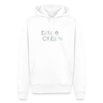 Disco Queen Neon Blue - Männer Premium Bio Hoodie - Weiß - Vorne - Nico (187cm)
