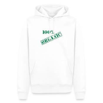 Jour de la Terre 100% bio - Sweat à capuche Premium bio Homme - blanc - Devant - Nico (187cm)