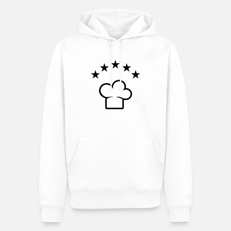Cuisinier - Sweat à capuche Premium bio Homme - blanc