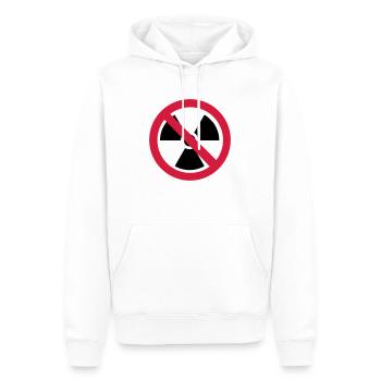 Radioaktiv - Männer Premium Bio Hoodie - Weiß - Vorne - Nico (187cm)