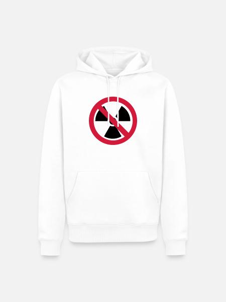 No atomic energy - Men’s Premium Organic Hoodie - white