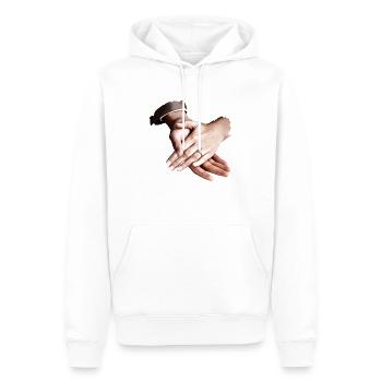 married hochzeit vintage - Männer Premium Bio Hoodie - Weiß - Vorne - Nico (187cm)