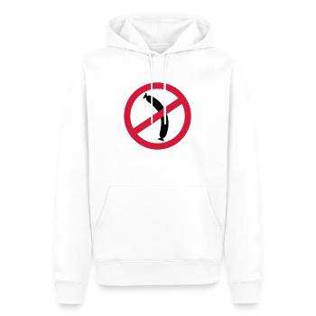 Wurst - Vegetarier - Männer Premium Bio Hoodie - Weiß - Vorne - Nico (187cm)