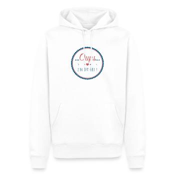 Oups j'ai dit oui - Sweat à capuche Premium bio Homme - blanc - Devant - Nico (187cm)