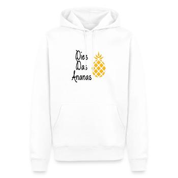 Ananas - Männer Premium Bio Hoodie - Weiß - Vorne - Nico (187cm)