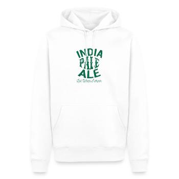 IPA INDIEN PALE - Sweat à capuche Premium bio Homme - blanc - Devant - Nico (187cm)
