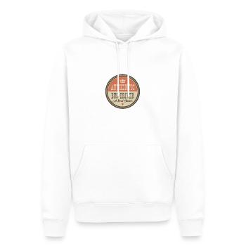 AUTHENTIQUE BUS DRIVER - BUS DRIVER - Sweat à capuche Premium bio Homme - blanc - Devant - Nico (187cm)