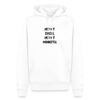 Not My Monkeys - Männer Premium Bio Hoodie - Weiß - Vorne - Nico (187cm)
