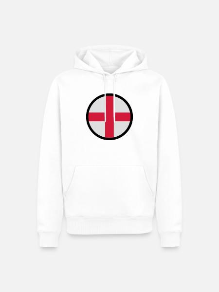 Sous le signe de l'Angleterre - Sweat à capuche Premium bio Homme - blanc