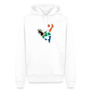 South_africa - Sweat à capuche Premium bio Homme - blanc - Devant - Nico (187cm)