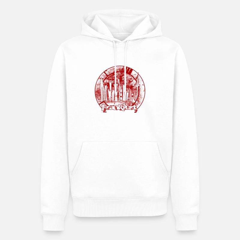 FFM Skyline R - Männer Premium Bio Hoodie - Weiß