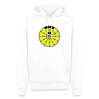 TÜV 1968 - Sweat à capuche Premium bio Homme - blanc - Devant - Nico (187cm)