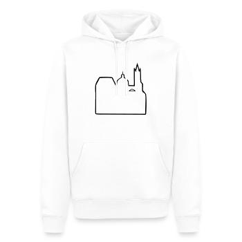 Aachener Dom Aachen - Männer Premium Bio Hoodie - Weiß - Vorne - Nico (187cm)