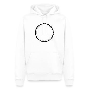 RUNDES WAPPEN 1 TSC - Männer Premium Bio Hoodie - Weiß - Vorne - Nico (187cm)