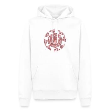 Who Knows? - Men’s Premium Organic Hoodie - white - Front - Nico (187cm)