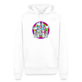 Enchanted castle - Men’s Premium Organic Hoodie - white - Front - Nico (187cm)