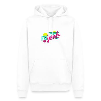 friyeah - Männer Premium Bio Hoodie - Weiß - Vorne - Nico (187cm)