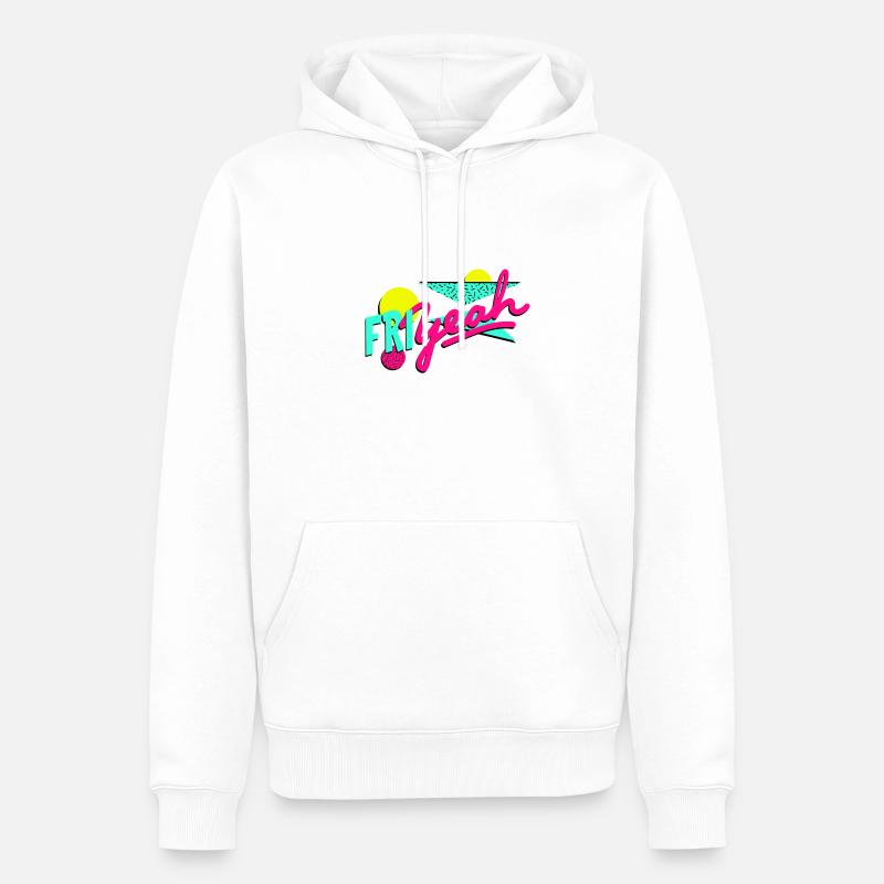 friyeah - Männer Premium Bio Hoodie - Weiß