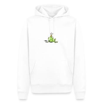 Froschkönig - Männer Premium Bio Hoodie - Weiß - Vorne - Nico (187cm)