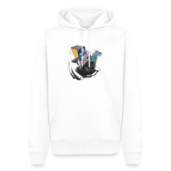 Parkour - Männer Premium Bio Hoodie - Weiß - Vorne - Nico (187cm)