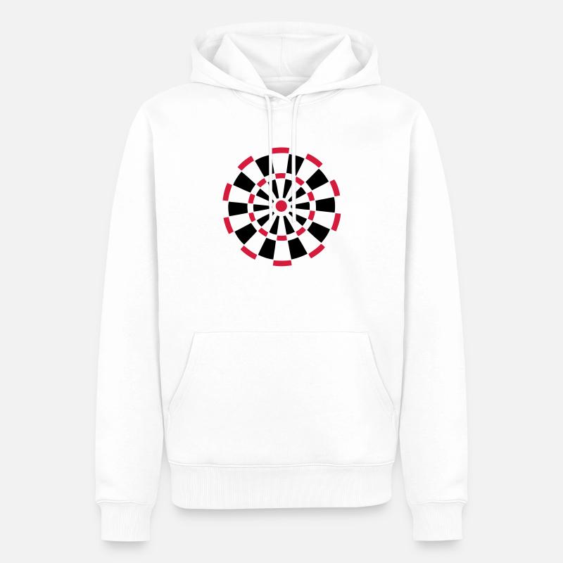 dartscheibe dart - Männer Premium Bio Hoodie - Weiß