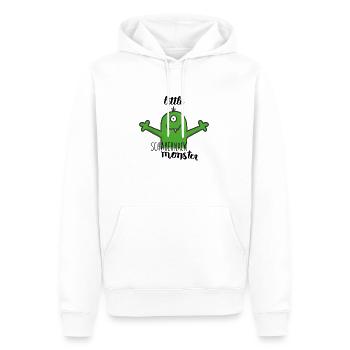 Little Monsters HORST - Männer Premium Bio Hoodie - Weiß - Vorne - Nico (187cm)