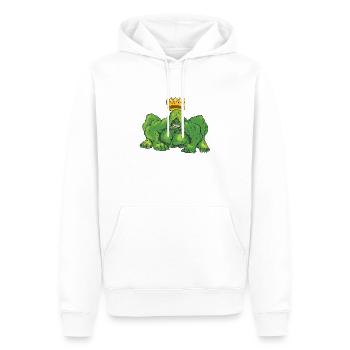 Froschkönig - Männer Premium Bio Hoodie - Weiß - Vorne - Nico (187cm)